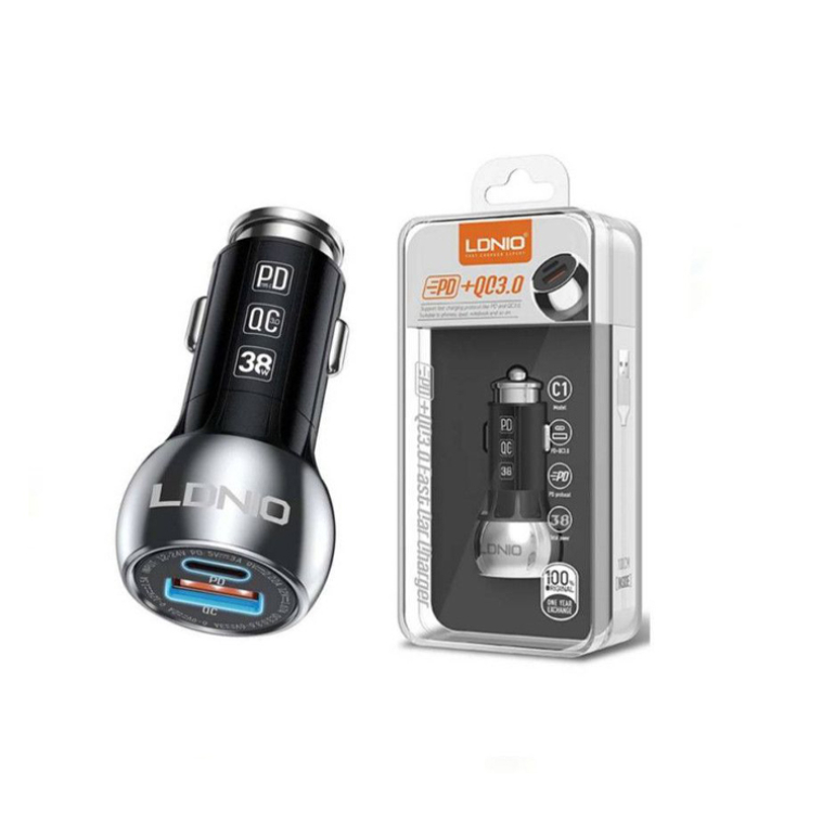 CARGADOR LDNIO 38W USB-C USB-A IPHONE